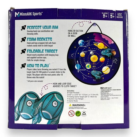 Outer Space Foam Rocket Toss Dart Game Birthday Party Sci-Fi Kids 3+ Galaxy NEW - Picture 16 of 16